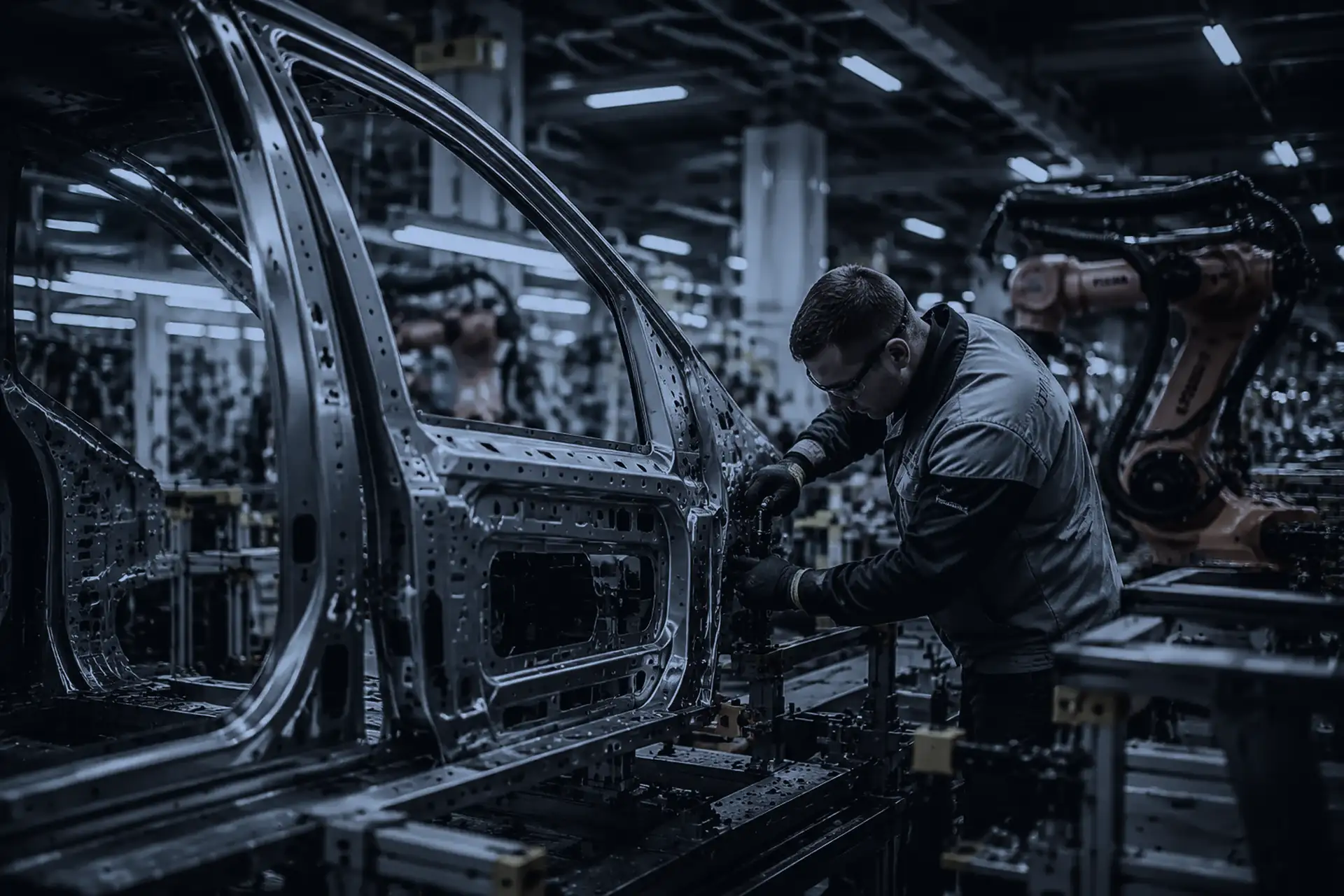 Industrielle Qualitätsprüfung in einem deutschen OEM-Werk